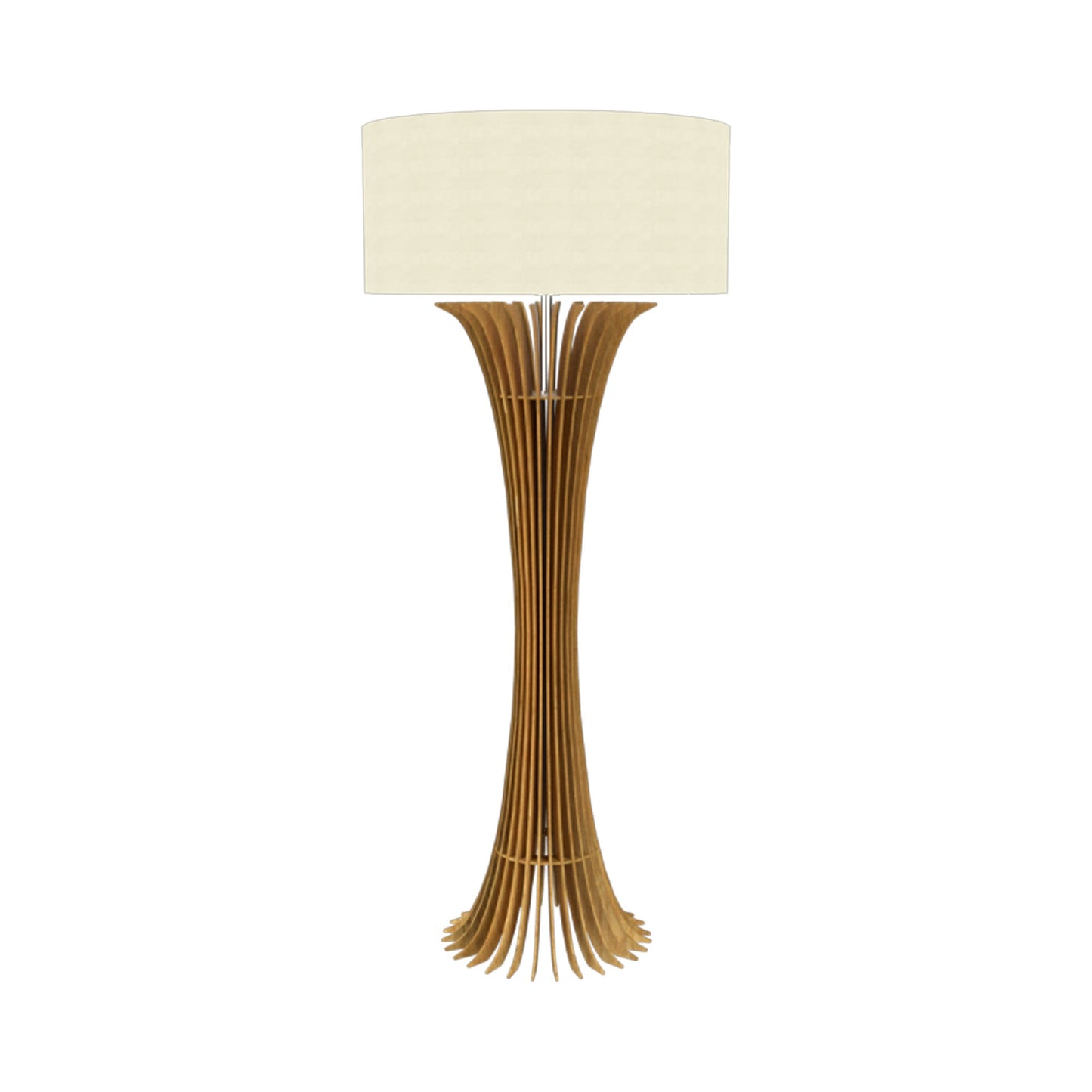 Stecche Di Legno Floor Lamp in Louro Freijo.