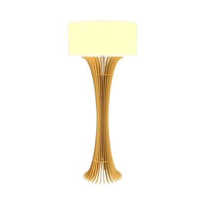 Stecche Di Legno Floor Lamp in Organic Gold.