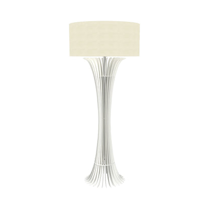 Stecche Di Legno Floor Lamp in Organic White.