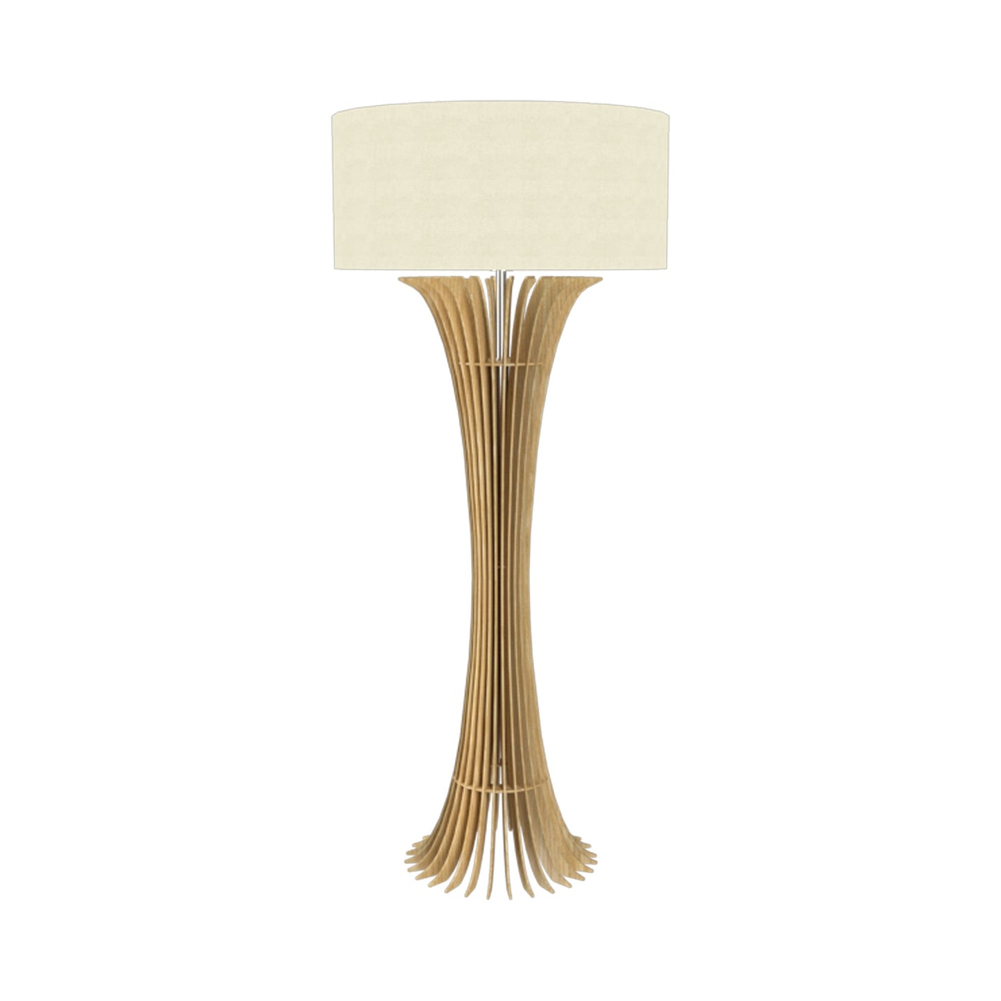 Stecche Di Legno Floor Lamp in Sand.