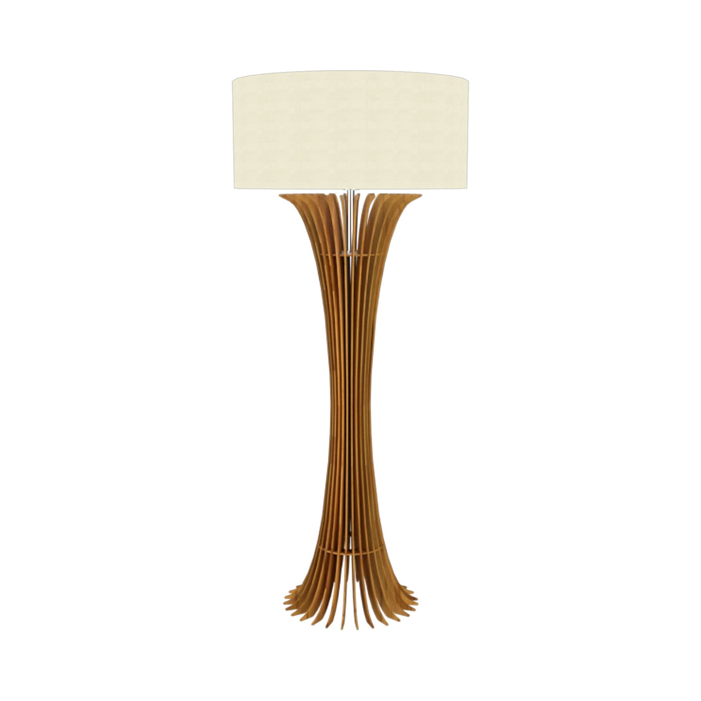 Stecche Di Legno Floor Lamp in Teak.