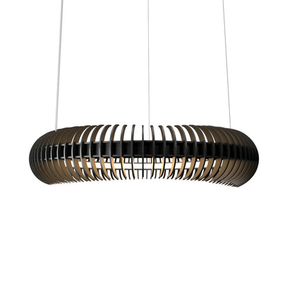 Stecche Di Legno LED Pendant Light in Charcoal (25.2-Inch).