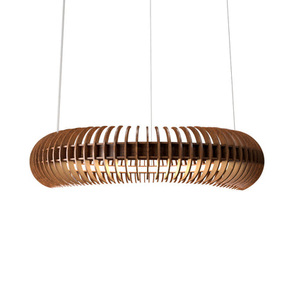 Stecche Di Legno LED Pendant Light in Imbuia (25.2-Inch).