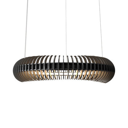 Stecche Di Legno LED Pendant Light in Organic Lead Grey (25.2-Inch).