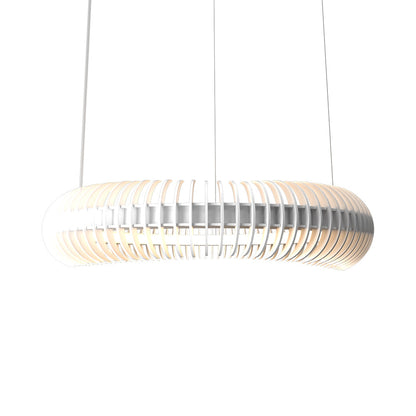 Stecche Di Legno LED Pendant Light in Organic White (25.2-Inch).