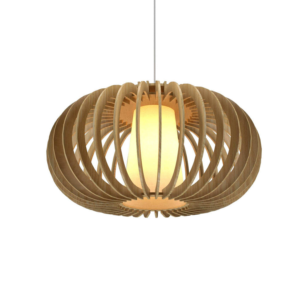 Stecche Di Legno Oval Pendant Light in Sand (Small).