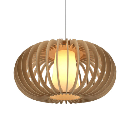 Stecche Di Legno Oval Pendant Light in Maple (Large).