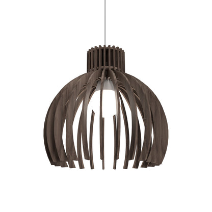 Stecche Di Legno Pendant Light in American Walnut (8.46-Inch).