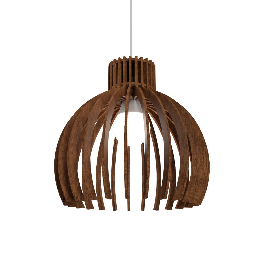 Stecche Di Legno Pendant Light in Imbuia (8.46-Inch).