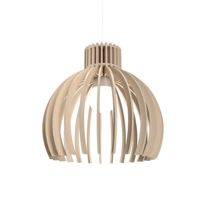 Stecche Di Legno Pendant Light in Organic Cappuccino (8.46-Inch).