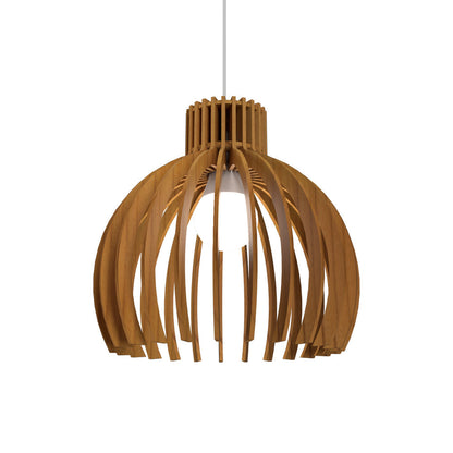 Stecche Di Legno Pendant Light in Teak (8.46-Inch).