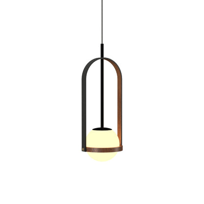 Strap 154 Pendant Light in Imbuia (20.08-Inch).