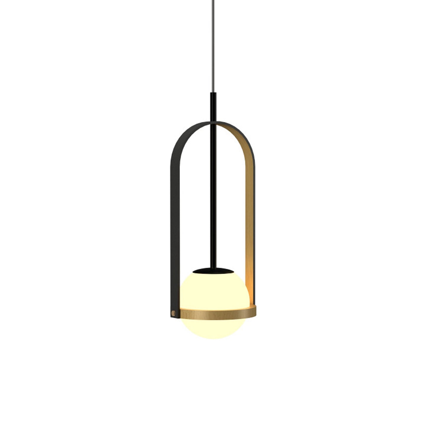 Strap 154 Pendant Light in Organic Gold (20.08-Inch).