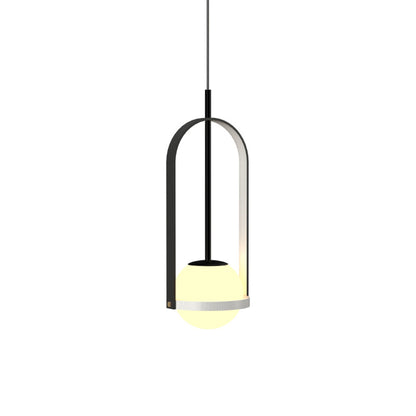 Strap 154 Pendant Light in Organic White (20.08-Inch).