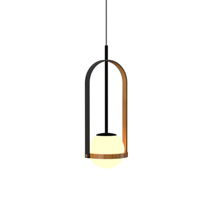 Strap 154 Pendant Light in Teak (20.08-Inch).