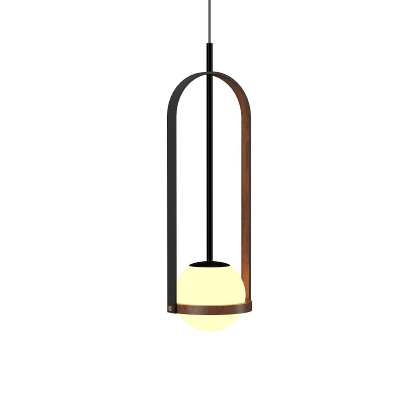 Strap 154 Pendant Light in Imbuia (24.02-Inch).