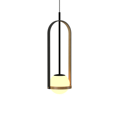 Strap 154 Pendant Light in Louro Freijo (24.02-Inch).