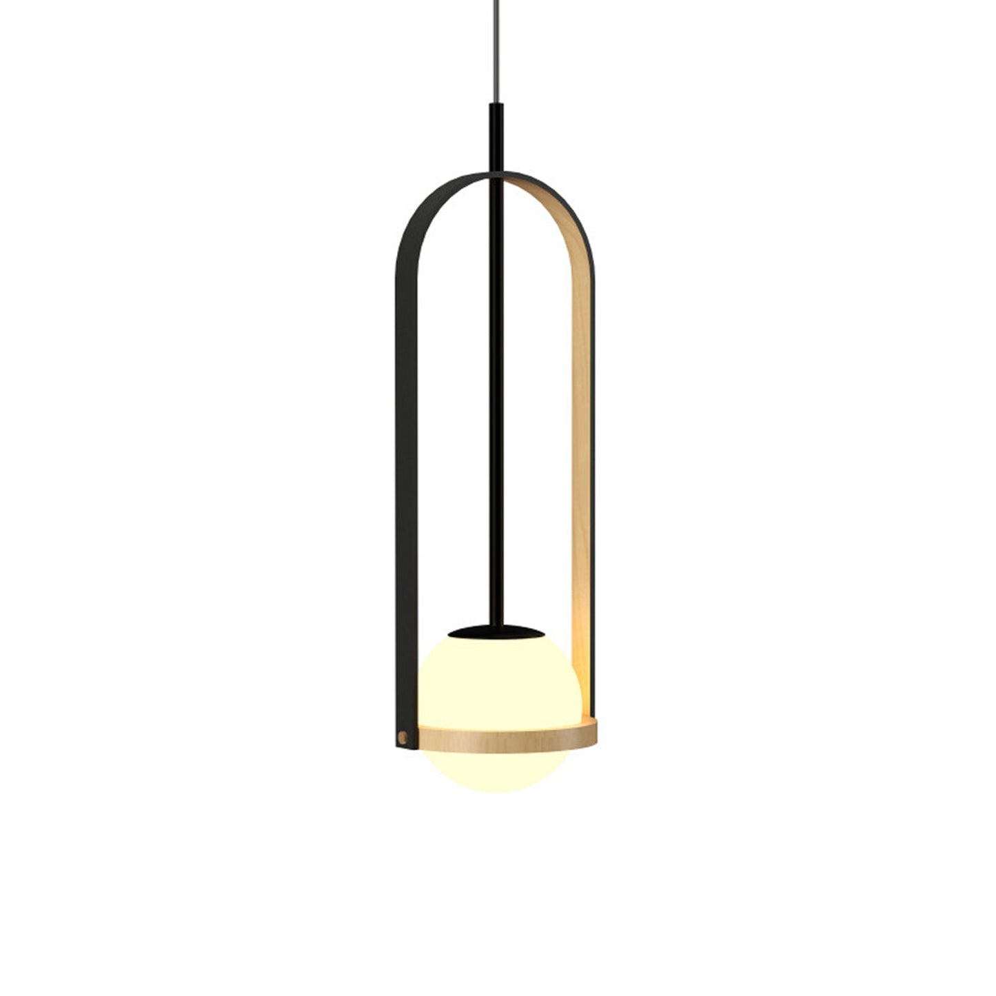 Strap 154 Pendant Light in Maple (24.02-Inch).