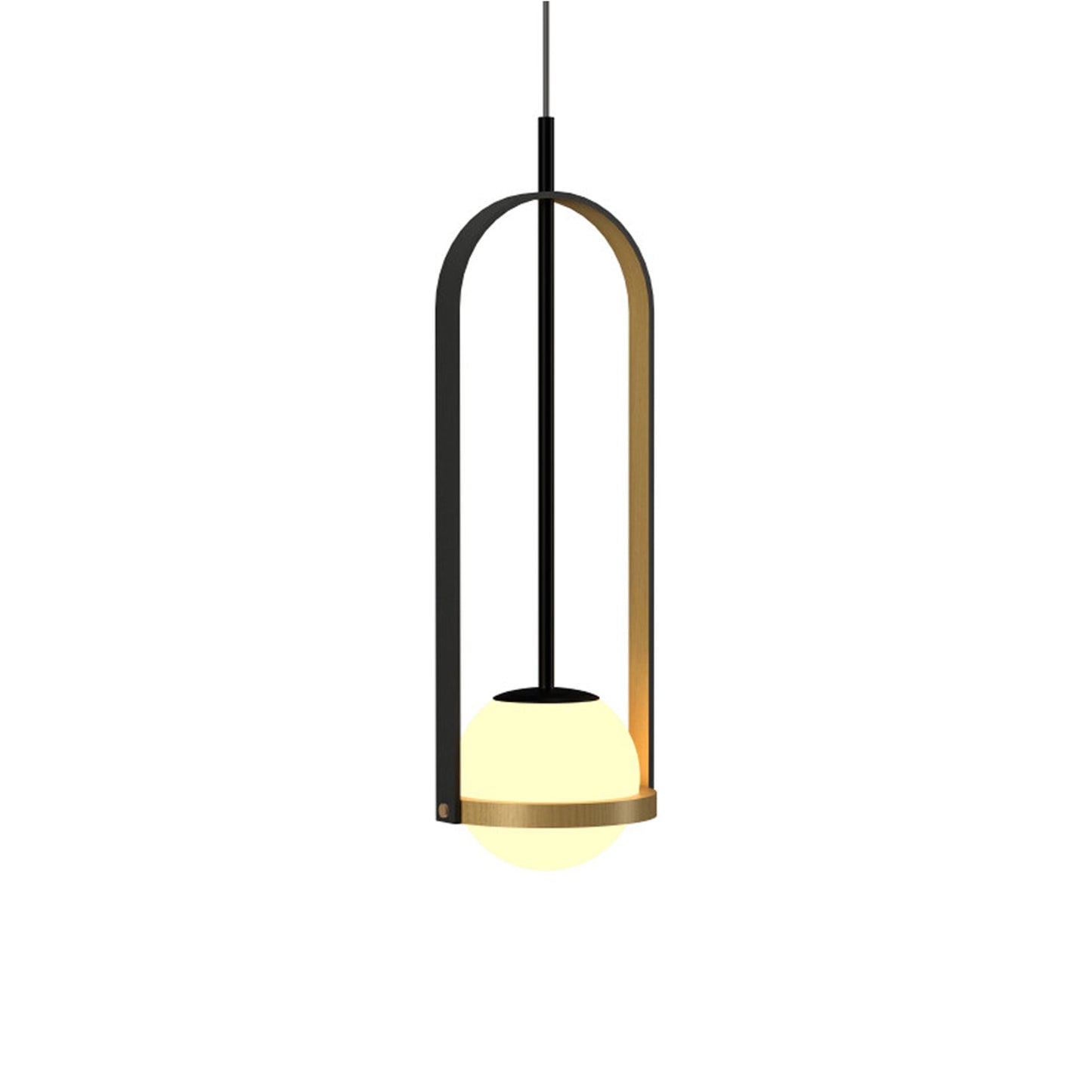 Strap 154 Pendant Light in Organic Gold (24.02-Inch).
