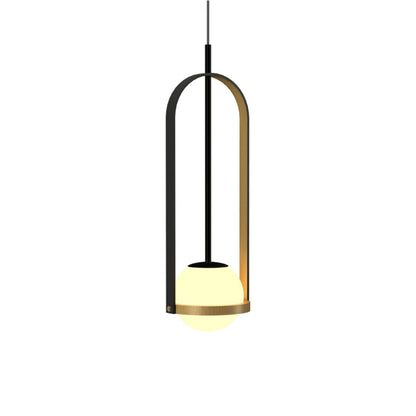 Strap 154 Pendant Light in Organic Gold (24.02-Inch).