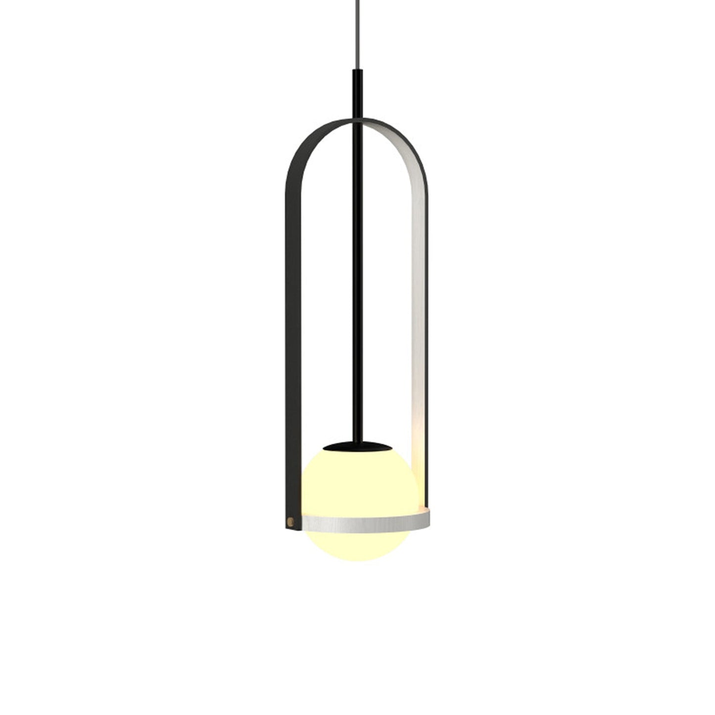 Strap 154 Pendant Light in Organic White (24.02-Inch).