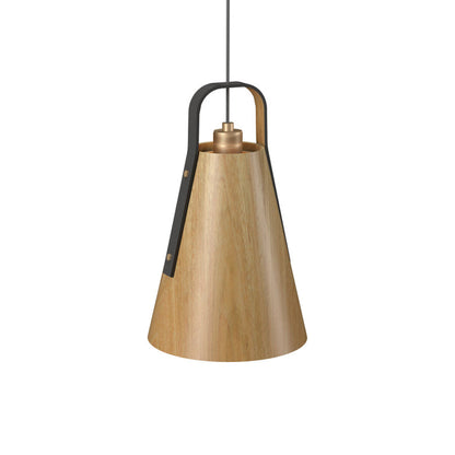 Strap Pendant Light in Louro Freijo (10.63-Inch).