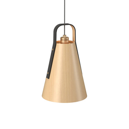 Strap Pendant Light in Maple (10.63-Inch).