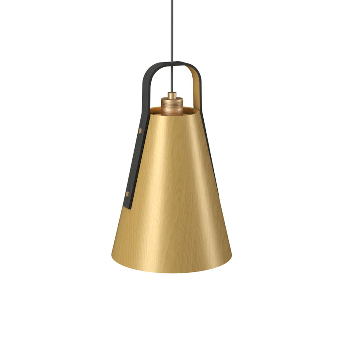 Strap Pendant Light in Organic Gold (10.63-Inch).
