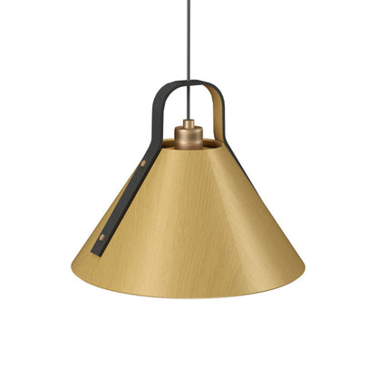 Strap Pendant Light in Organic Gold (15.75-Inch).