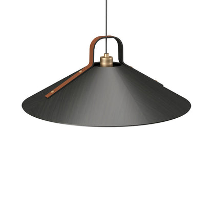 Strap Pendant Light in Charcoal (25.59-Inch).