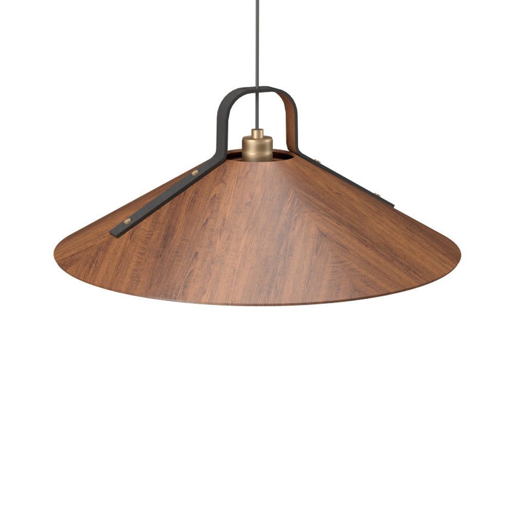 Strap Pendant Light in Imbuia (25.59-Inch).