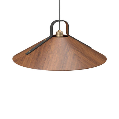 Strap Pendant Light in Imbuia (25.59-Inch).