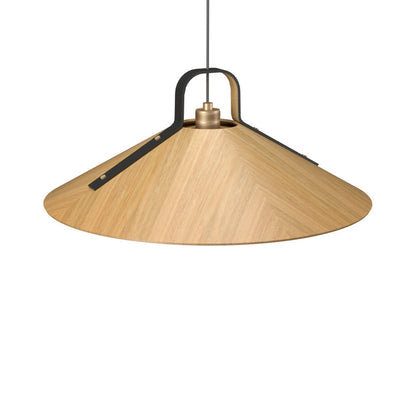 Strap Pendant Light in Louro Freijo (25.59-Inch).