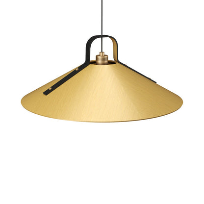 Strap Pendant Light in Organic Gold (25.59-Inch).