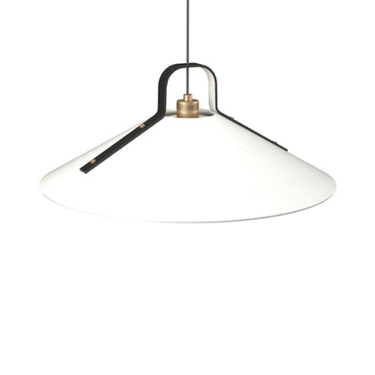 Strap Pendant Light in Organic White (25.59-Inch).