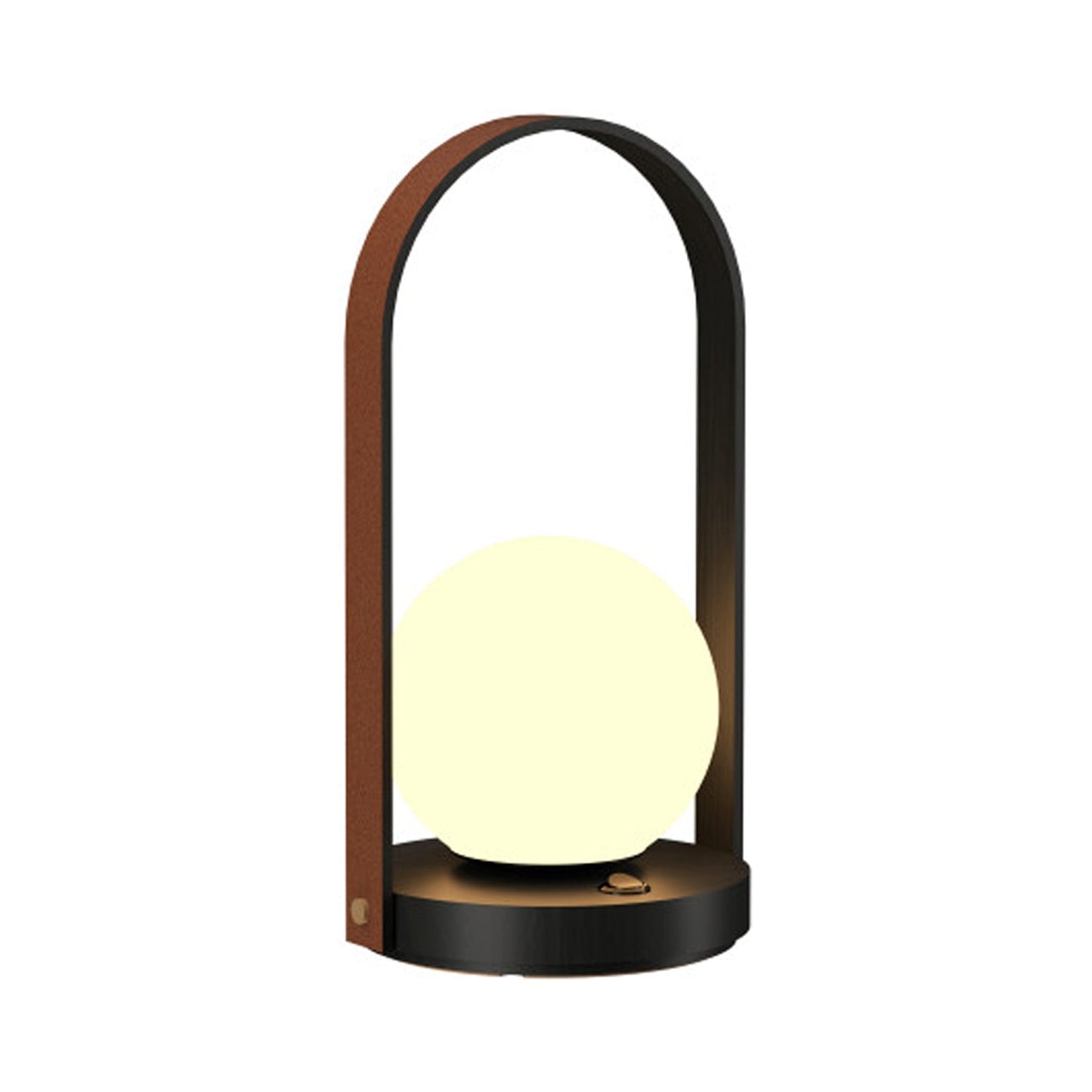 Strap Table Lamp in Charcoal.