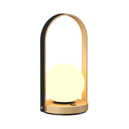 Strap Table Lamp in Maple.
