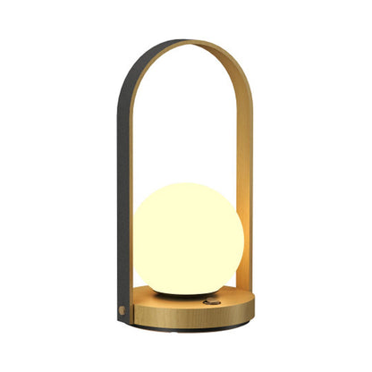 Strap Table Lamp in Organic Gold.