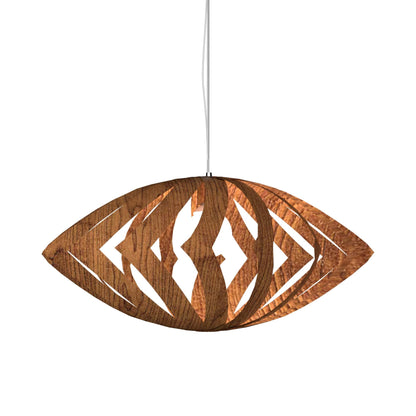 Versatile Pendant Light in Imbuia (Small).