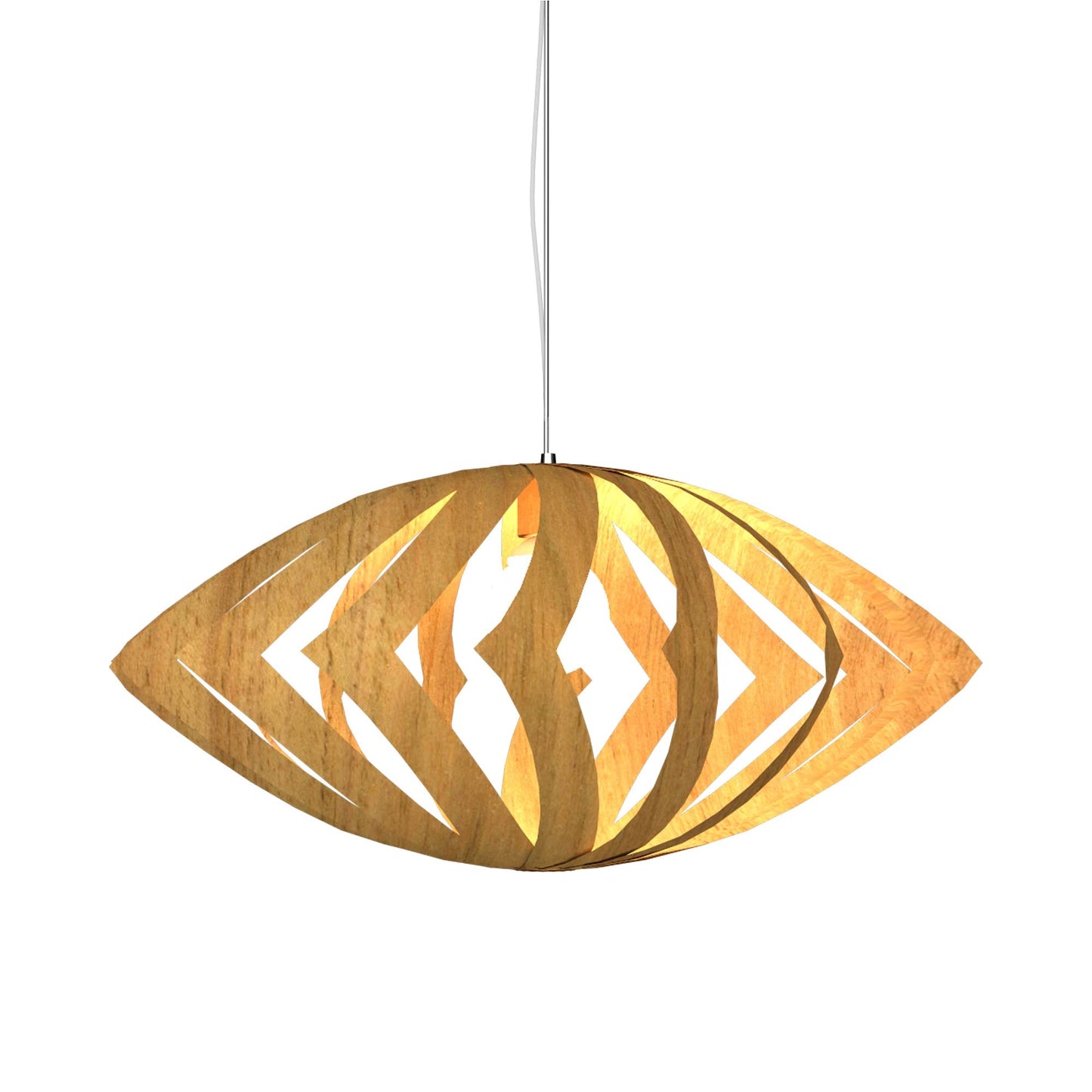 Versatile Pendant Light in Louro Freijó (Small).