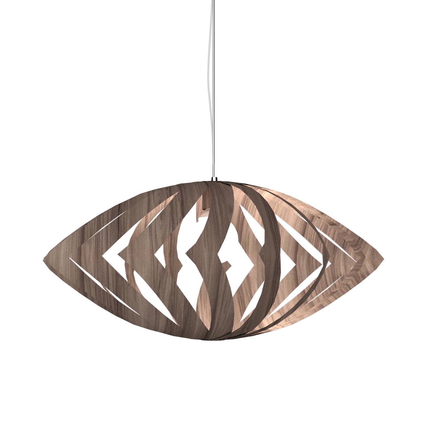 Versatile Pendant Light in American Walnut (Small).