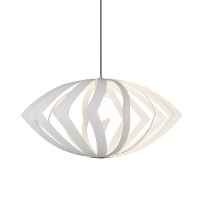 Versatile Pendant Light in Organic White (Small).