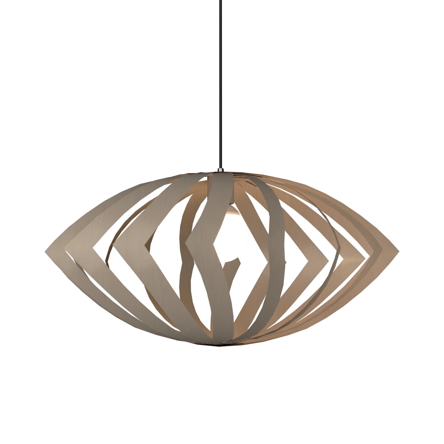 Versatile Pendant Light in Organic Cappuccino (Small).