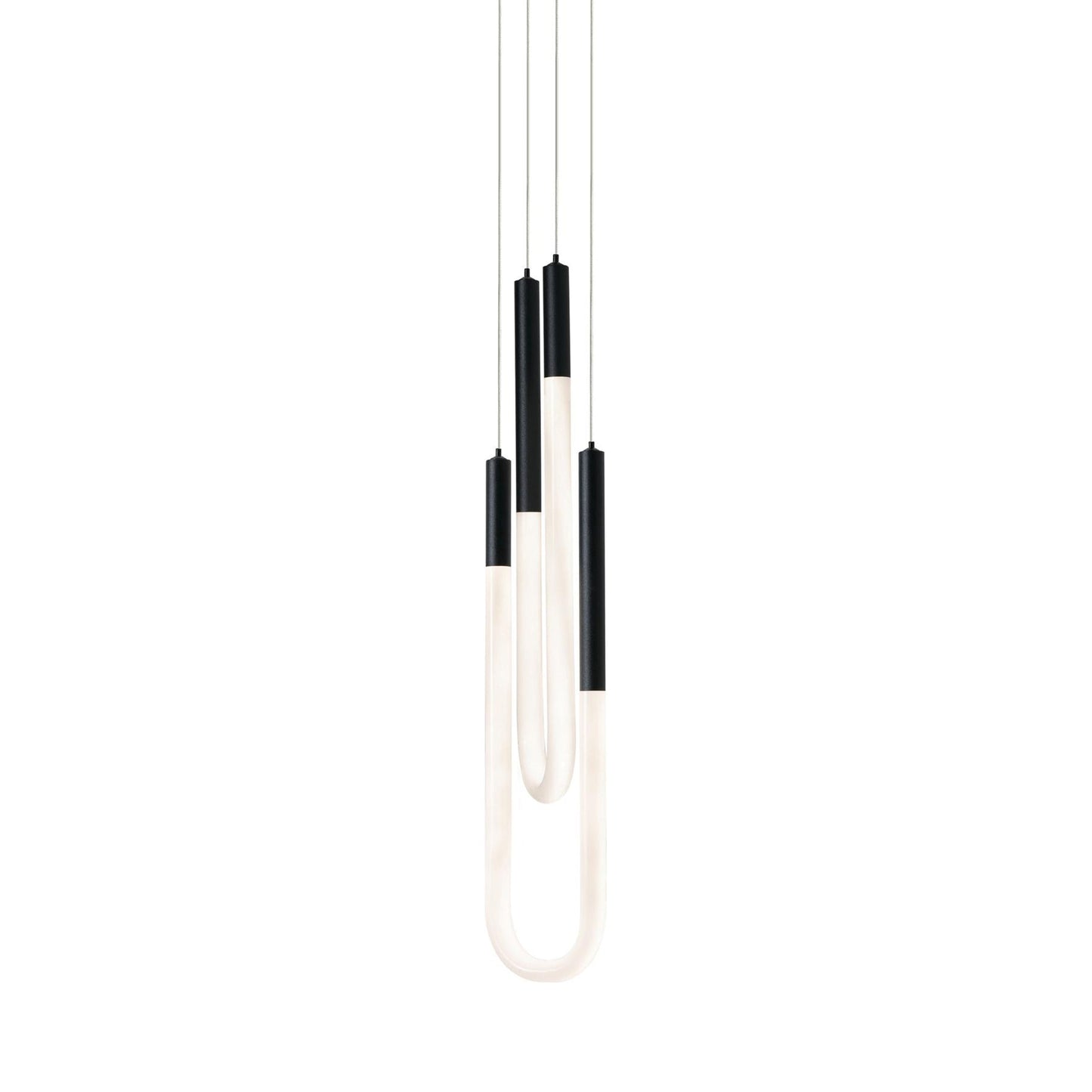 Adel LED Pendant Light in Black (2-Light).