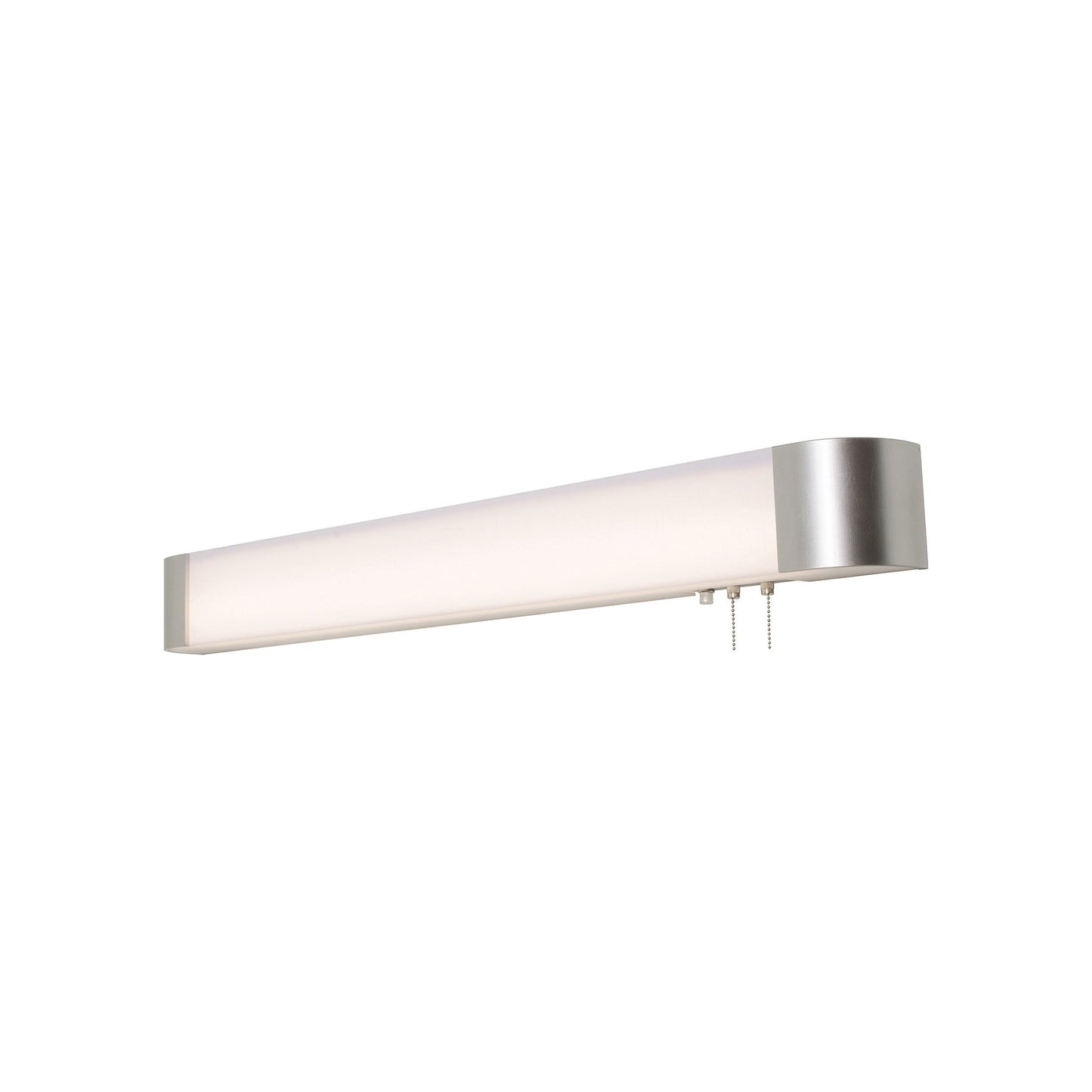 Allen LED Overbed Wall Light in Satin Nickel (41.38-Inch).