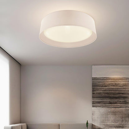 Ally LED Flush Mount Ceiling Light in living room.