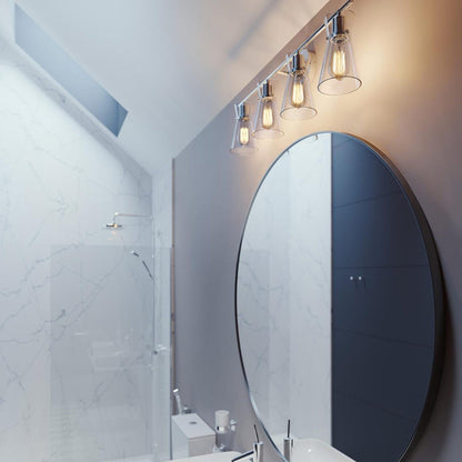Amanda Bath Vanity Light in bathroom.