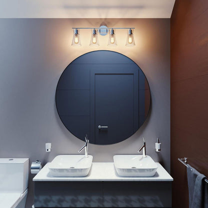 Amanda Bath Vanity Light in bathroom.