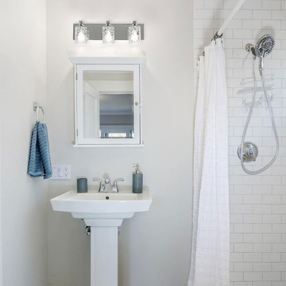Annabel Bath Vanity Light in bathroom.