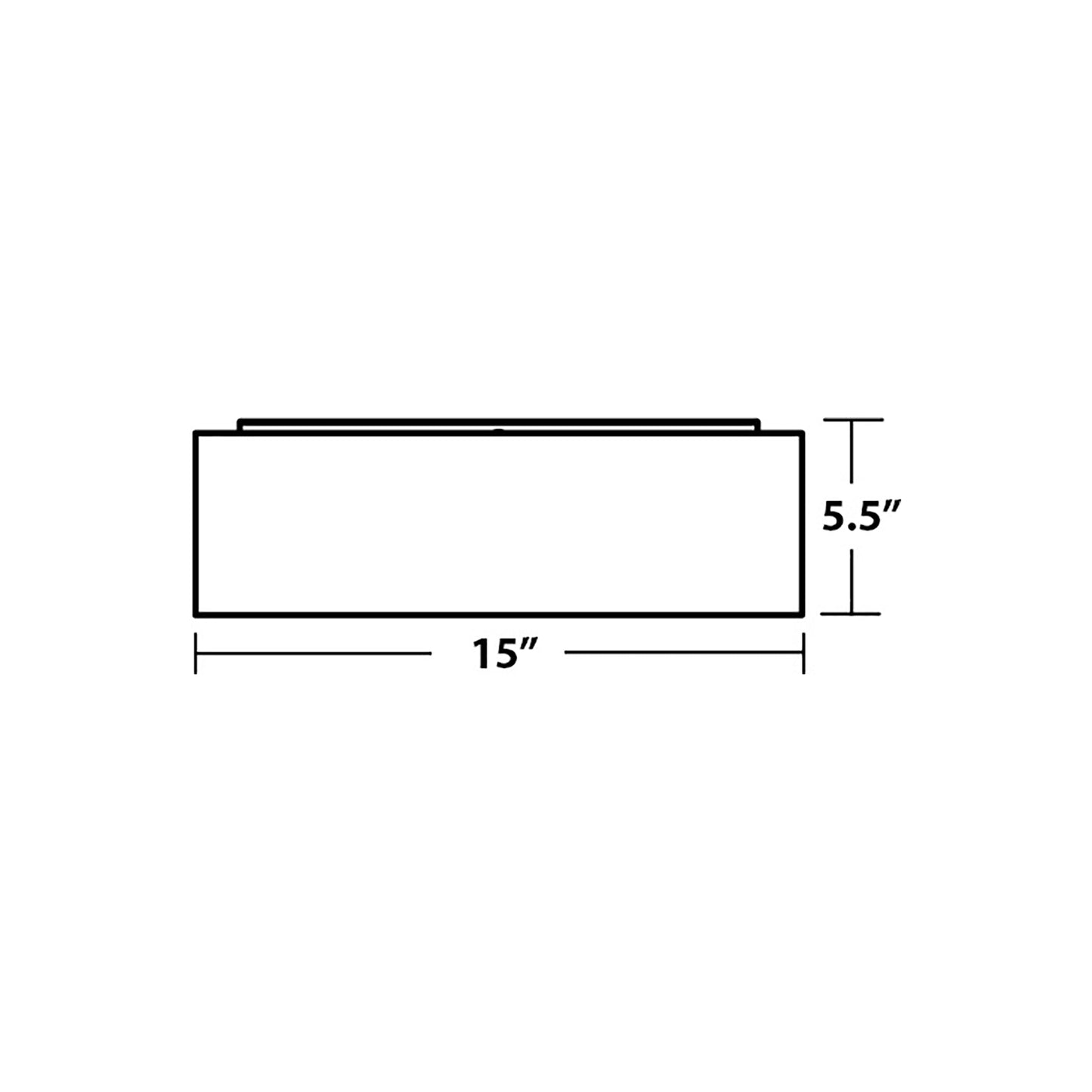 Anton Flush Mount Ceiling Light - line drawing.